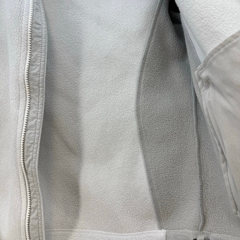 The North Face Fleece Jacket Women's Size S/P White Grey Casual Outerwear Preppy - Picture 6 of 14
